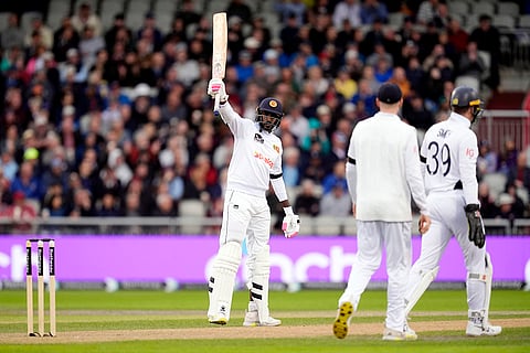 England and Sri Lanka 1st Test Day 1: Sri Lanka's Milan Rathnayake celebrates his half century
